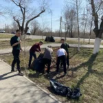 Бірінші курс студенттері «Таза Қазақстан» акциясына қатысты
